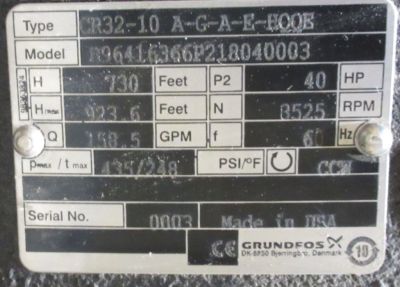 GRUNDFOS CR 32-10 A-G-A-E-HQQE